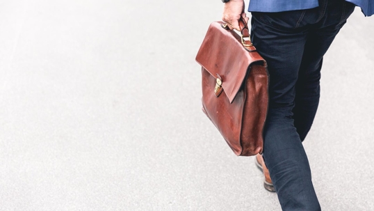 Person with briefcase